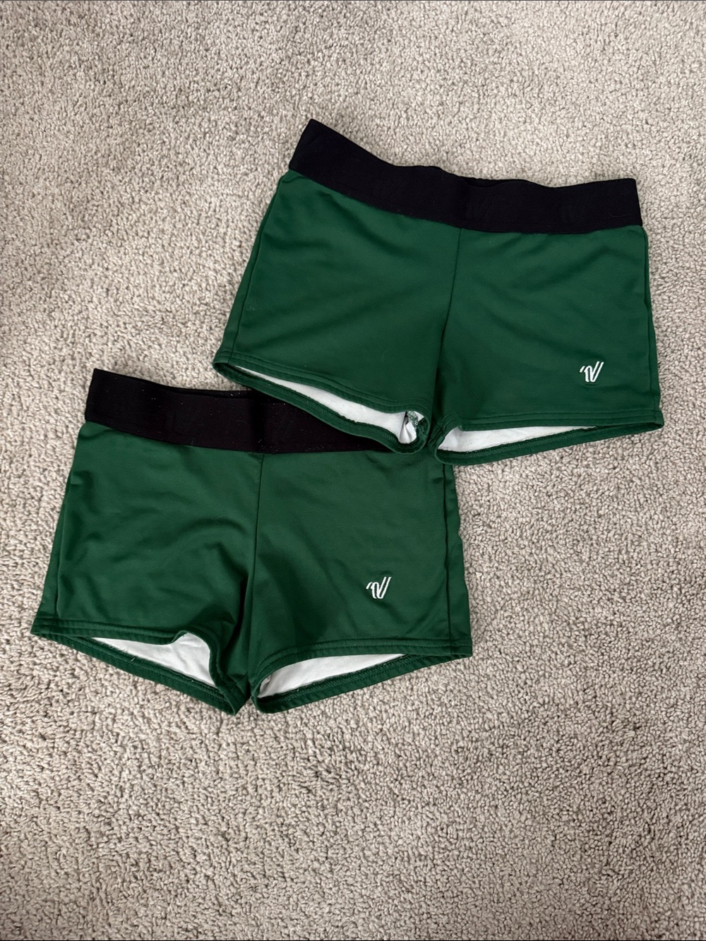Varsity Forest Green Bloomers with Black Waistband